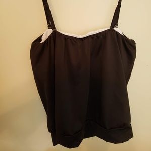 Swimsuit Tankini 2 Pc Black Venus